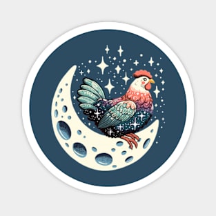 Moon Chicken Magnet